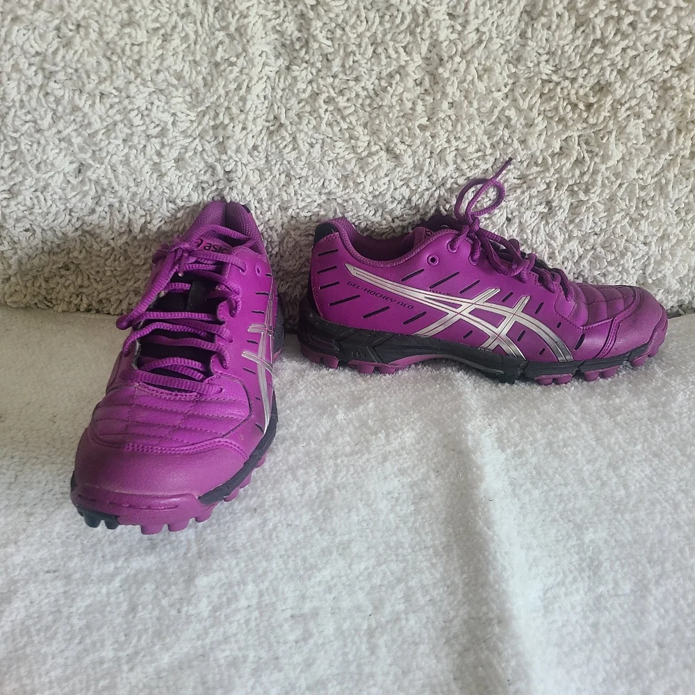 Purple Asics running shoes style P450y - Picture 1 of 10